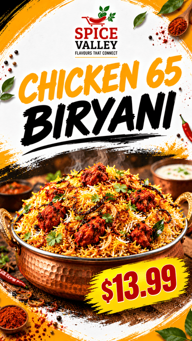 Chicken 65 Biryani