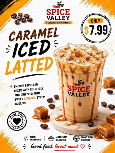 Caramel Iced Latte