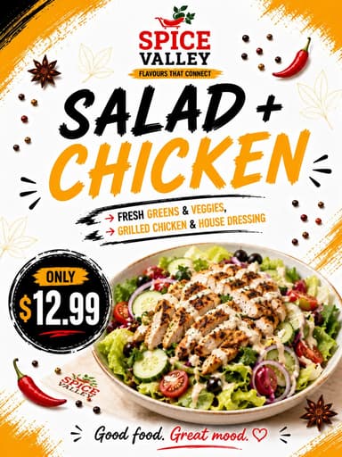 Salad + Chicken